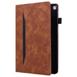 Puzdro pre Samsung Galaxy Tab A8 10.5 SM-X200 SM-X205, Classic, s priestorom pre stylus, hnedé