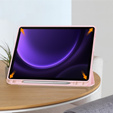 Puzdro pre Samsung Galaxy Tab S10 Lite / S10 FE / S9 FE, Smartcase s priestorom pre stylus, ružové