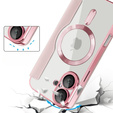 Klapkové puzdro pre iPhone 16, RFID Wallet MagSafe CamShield, ružové