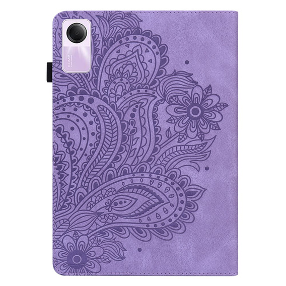 Puzdro s chlopňou pre Xiaomi Redmi Pad SE 11", flower, fialové