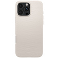 Puzdro Spigen pre iPhone 16 Pro Max, Liquid Air, titán + tvrdené sklo 9H