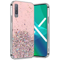 Obal na mobil pre Samsung Galaxy A7 2018, Glittery, ružové