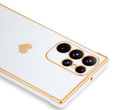 Puzdro pre Samsung Galaxy S23 Ultra, Electro heart, biele + Full Glue Ceramic Glass