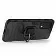 Obal na mobil pre OnePlus Nord 2 5G, Kickstand Ring, čierne