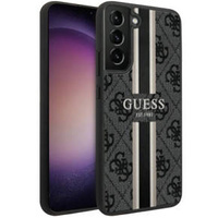 GUESS Obal na mobil pre Samsung Galaxy S23, Printed Stripe Hardcase, čierne