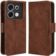 Klapkové puzdro pre Infinix Zero 30 5G, Card Slot, hnedé