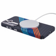 Puzdro pre Samsung Galaxy S25+ Plus, Carbon Fiber MagSafe, tmavomodré