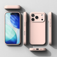 Puzdro Ringke pre iPhone 17 Pro Max, silikónové magnetické puzdro MagSafe, Pink Sand