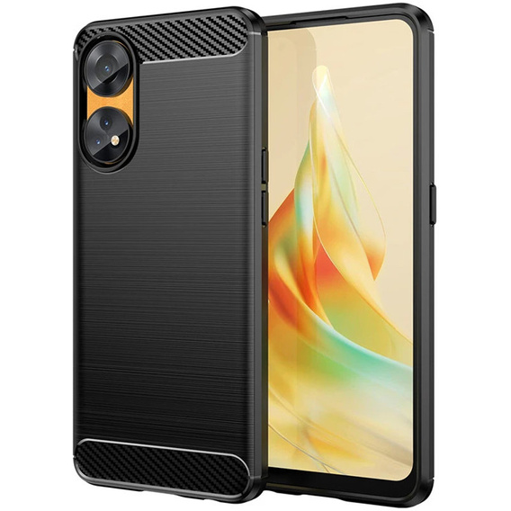 Obal na mobil pre Oppo Reno8 T 4G, Carbon, čierne