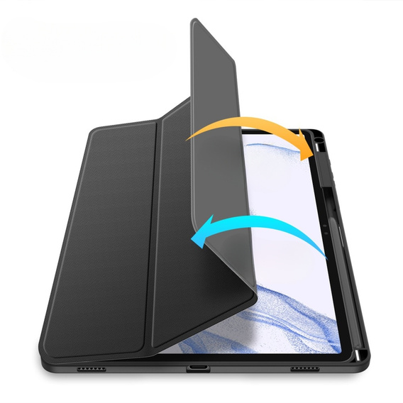 Puzdro pre Samsung Galaxy Tab S9+, Dux Ducis TOBY, čierne