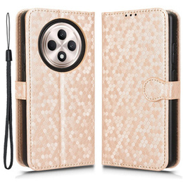 Flipové puzdro pre Oppo Reno 12FS / 12F, Wallet Rhombus, ružové