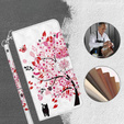 Klapkové puzdro pre Samsung Galaxy A14 4G/5G, Wallet, tree, biele