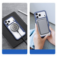 Puzdro Dux Ducis pre iPhone 17 Pro Max, Skin X Pro, s chlopňou, pre MagSafe, tmavomodré
