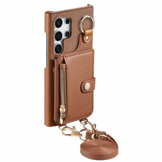 Puzdro pre Samsung Galaxy S25 Ultra, GKK Leather, čierne