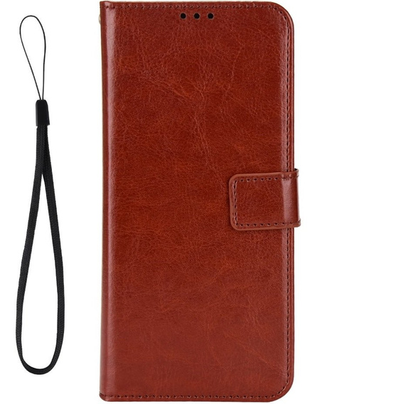 Klapkové puzdro pre Honor 90, Crazy Horse Wallet, hnedé