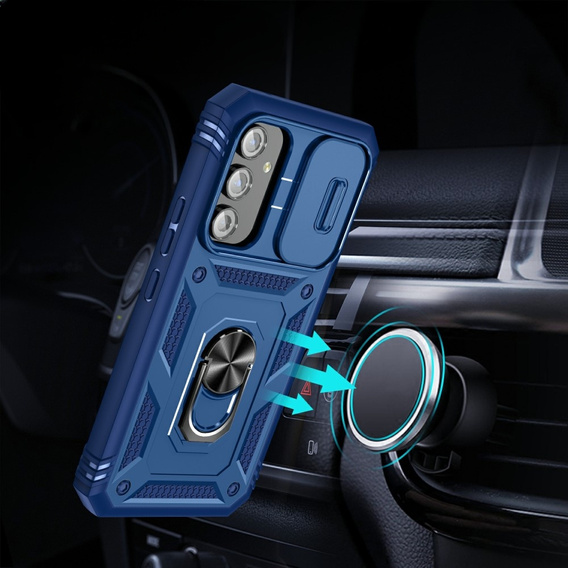 Obal na mobil pre Samsung Galaxy A54 5G, CamShield Slide, modré