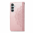Klapkové puzdro pre Samsung Galaxy M15 5G, Mandala, ružové