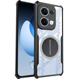 Puzdro pre Oppo Reno 13, s magnetickým štítkom, transparentné / čierne