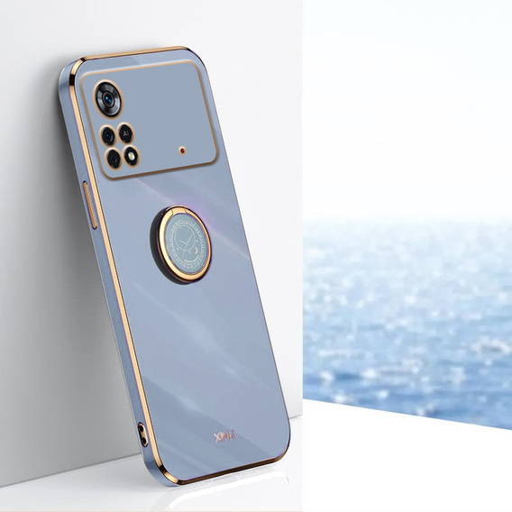 Obal na mobil pre Xiaomi Poco X4 Pro 5G, Electro Ring, modré
