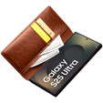 Flipové puzdro pre Samsung Galaxy S25 Ultra, QIALINO Leather Wallet, hnedé