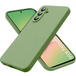 Obal na mobil pre Samsung Galaxy A56 5G, Silicone Lite, zelený