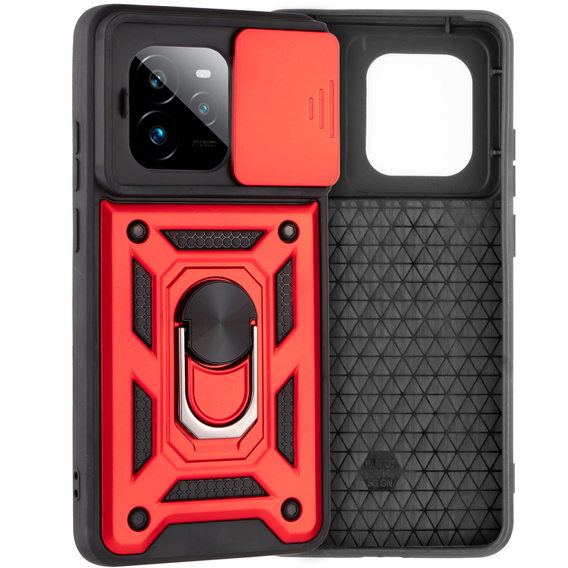 Obal na mobil pre Realme GT 7 Pro, CamShield Slide, červené