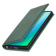Kožené puzdro pre Samsung Galaxy S23 Plus, ERBORD Grain Leather, zelený