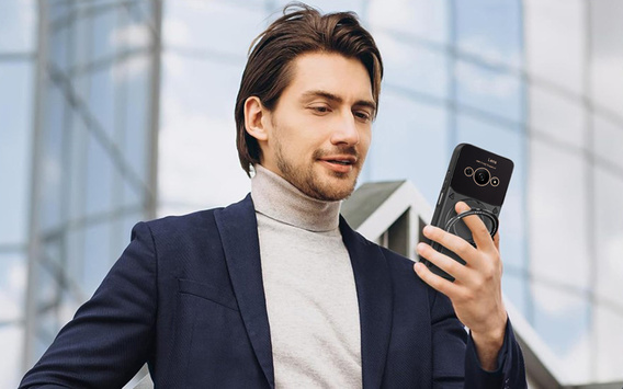 Pancierované puzdro pre Xiaomi Redmi A3, Magnetic Ring, čierne