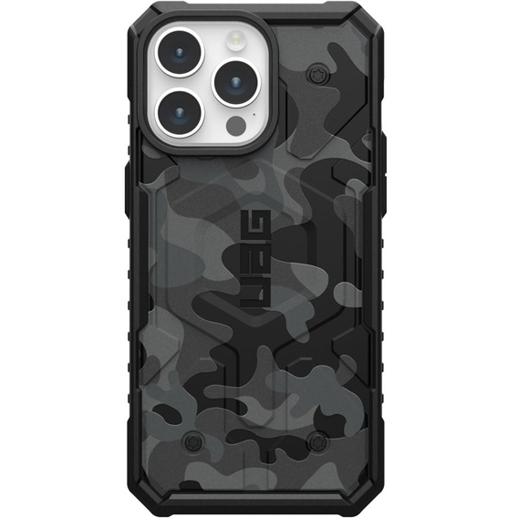 Urban Armor Gear Obal na mobil pre iPhone 15 Pro Max, Pathfinder MagSafe Camo, čierne