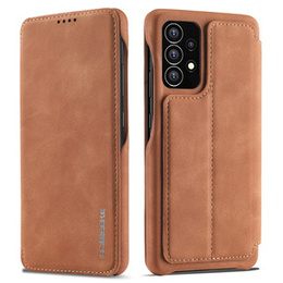 Klapkové puzdro pre Samsung Galaxy A53 5G, LC.IMEEKE, hnedé