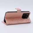 Klapkové puzdro pre Xiaomi 13T / 13T Pro, Butterfly, ružové rose gold