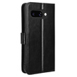 Klapkové puzdro pre Google Pixel 9A, Crazy Horse Wallet, čierne