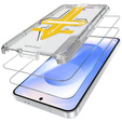 2x Tvrdené sklo pre Samsung Galaxy S24+ Plus / S25+ Plus, ERBORD Easy App 9H Screen Protector
