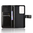 Klapkové puzdro pre Realme 14X / Realme C75, Crazy Horse Wallet, čierne