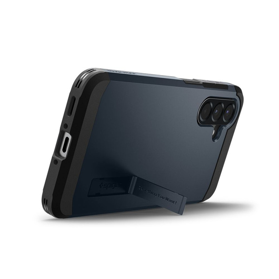 Puzdro Spigen pre Samsung Galaxy A56 5G, Tough Armor Mag MagSafe, tmavomodré + tvrdené sklo 9H