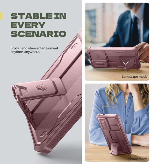 Puzdro Dexnor Full Body (dva rámy) s pancierovou ochranou pre Samsung Galaxy S25 FE