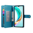 Klapkové puzdro pre Honor Magic 7 Lite, Wallet Zipper Pocket, modré