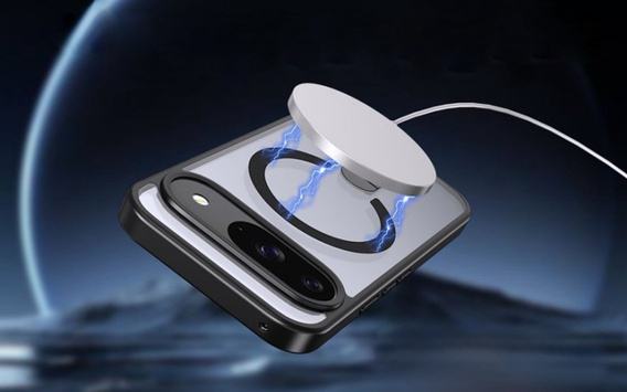 Hybridné puzdro Fusion pre Google Pixel 10 / 10 Pro, pre MagSafe, so stojanom, čierne