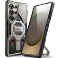 Puzdro pre Samsung Galaxy S25 Ultra, Tongate MECH MagSafe Series, čierne + 9H tvrdené sklo