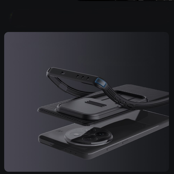 Puzdro pre OnePlus 13, pancierované Nillkin, CamShield Pro, čierne