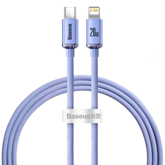 Kábel Baseus Crystal Shine USB-C na Lightning, 1,2 m, 20 W, pre zariadenia Apple (Lightning)