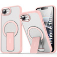 Puzdro pre Iphone 16E, Kickstand Matt Case, pre MagSafe, ružové