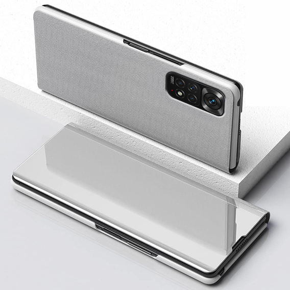 Obal na mobil pre Xiaomi Redmi Note 11 / 11S, Clear View, strieborné