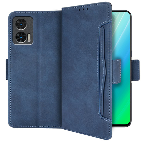 Klapkové puzdro pre Motorola Edge 30 Neo, Card Slot, modré