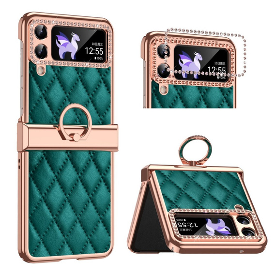 Puzdro pre Samsung Galaxy Z Flip 4 5G, Rhombus Grid