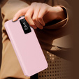 Flipové puzdro pre Samsung Galaxy S23 Ultra, Smart View Wallet, ružové