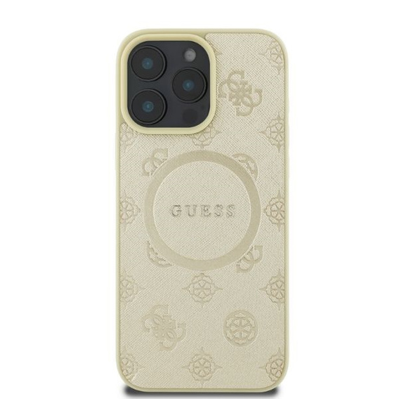Puzdro GUESS Saffiano Peony Classic Logo MagSafe pre iPhone 16 Pro