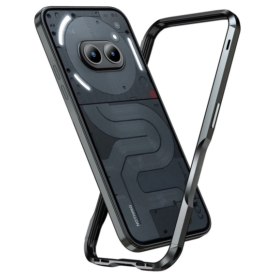 Puzdro LUPHIE pre Nothing Phone 2a / 2a Plus, Armor Bumper, čierne
