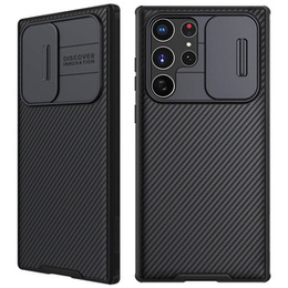 Puzdro pre Samsung Galaxy S23 Ultra, pancierované Nillkin, CamShield Pro, čierne