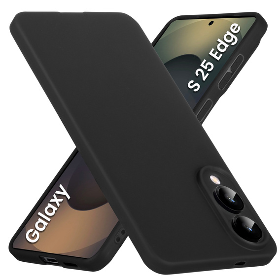 Tenké puzdro pre Samsung Galaxy S25 Edge, Slim, čierne